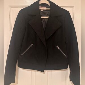 Philosophy Black Moto Jacket XS Zip Pocket Cropped Jacket